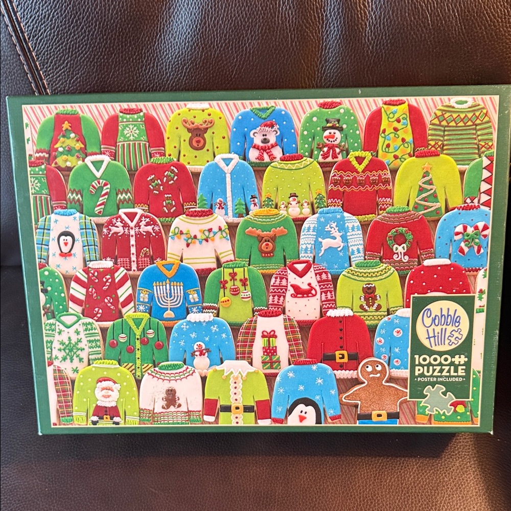 Cobble Hill Ugly Christmas Sweater Puzzle - 1000 Pieces